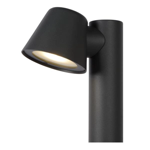 Lucide DINGO-LED - Sokkellamp - LED Dimb. - GU10 - 1x5W 3000K - IP44 - Antraciet - detail 1